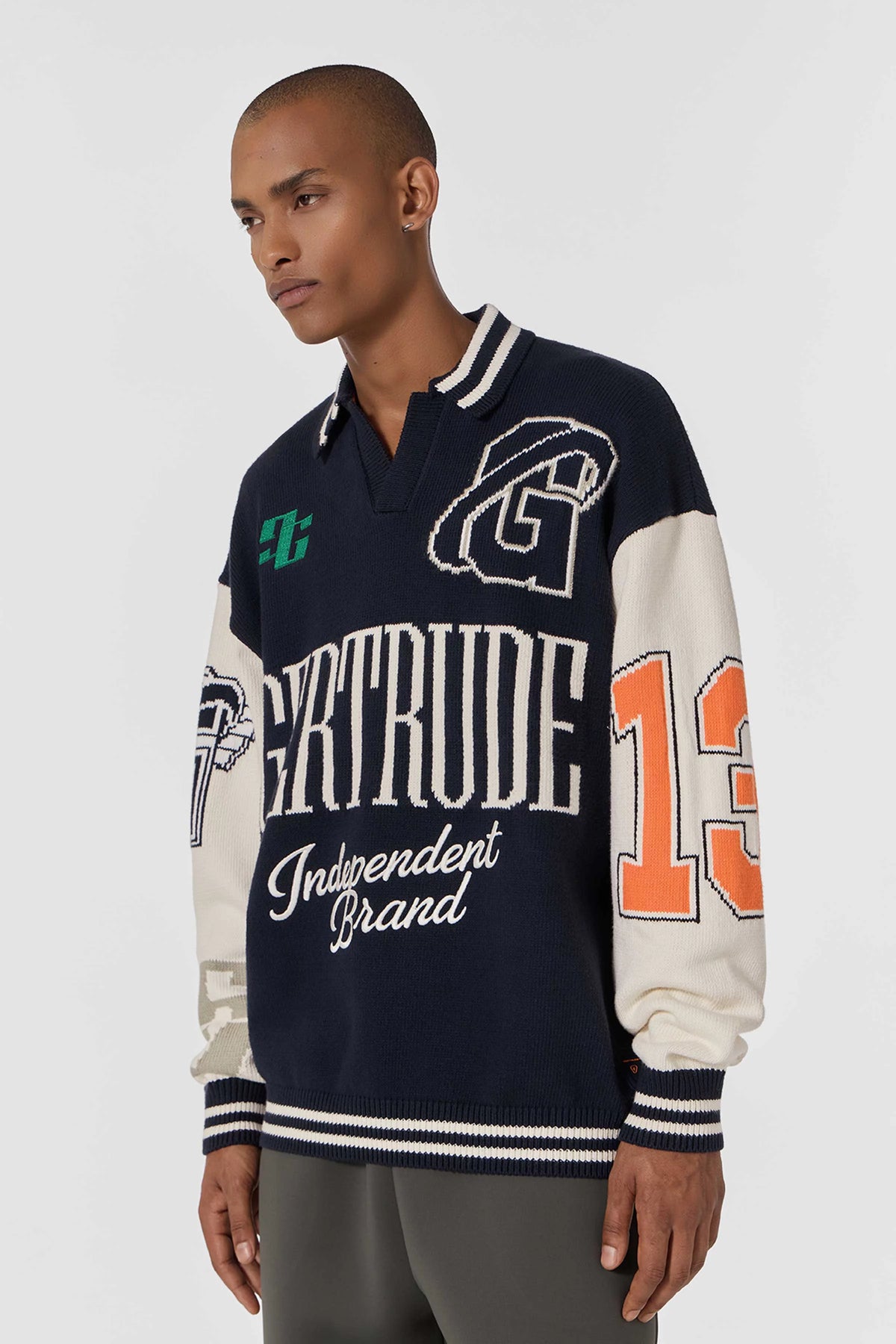 POLO BROOKLYN RAYÉ EN GROSSE MAILLE