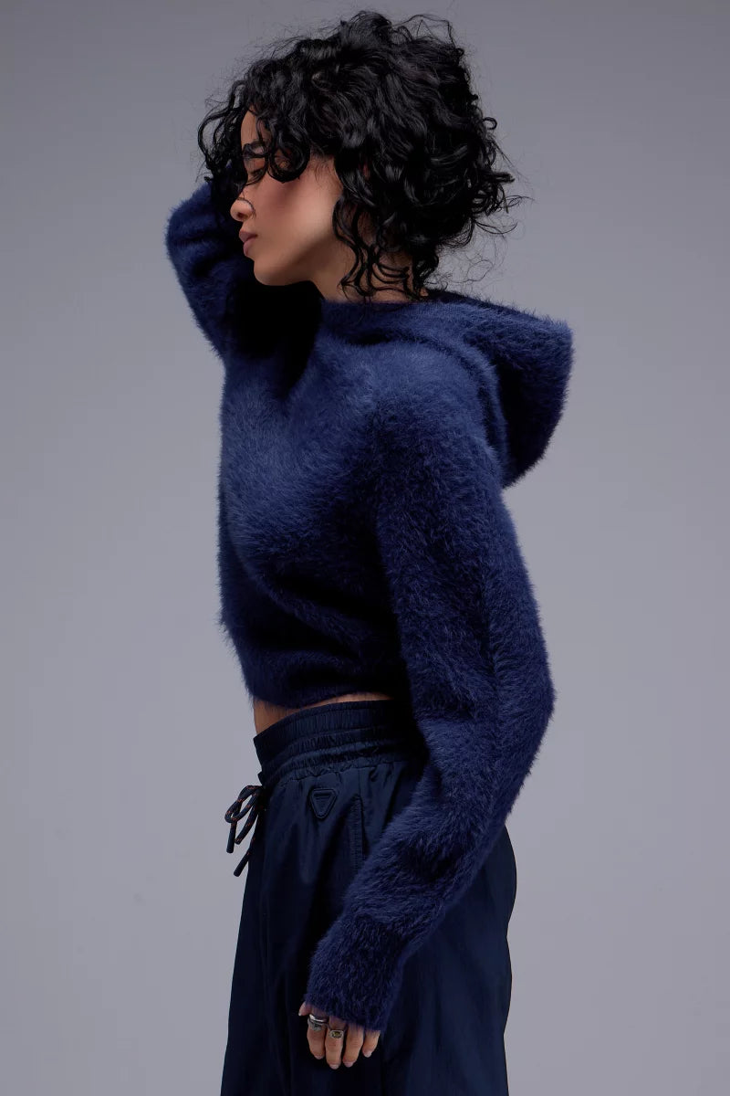 SWEAT À CAPUCHE ANTONINA COUPE CROPPED