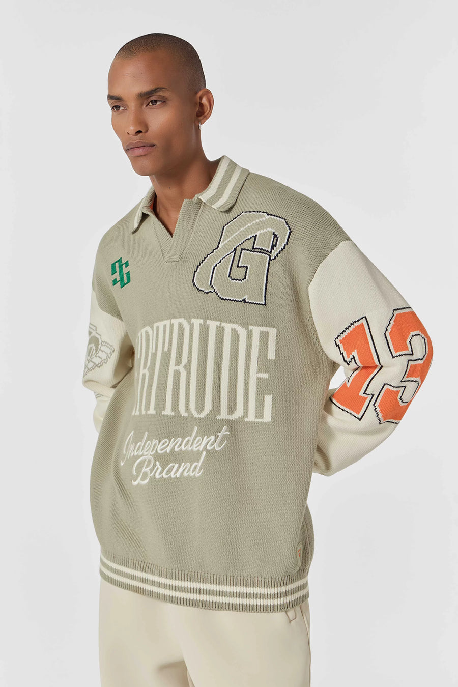 POLO BROOKLYN RAYÉ EN GROSSE MAILLE