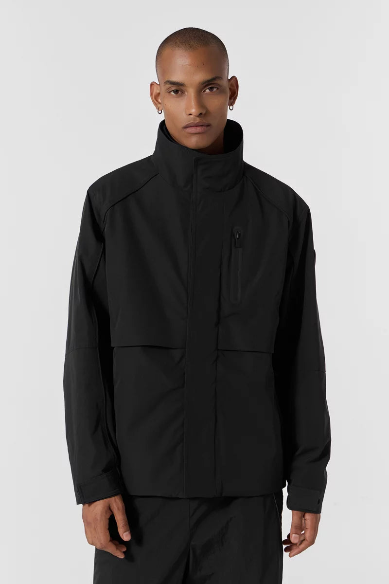 PARKA BOWIE COURTE IMPERMÉABLE À CAPUCHE INTÉGRÉE