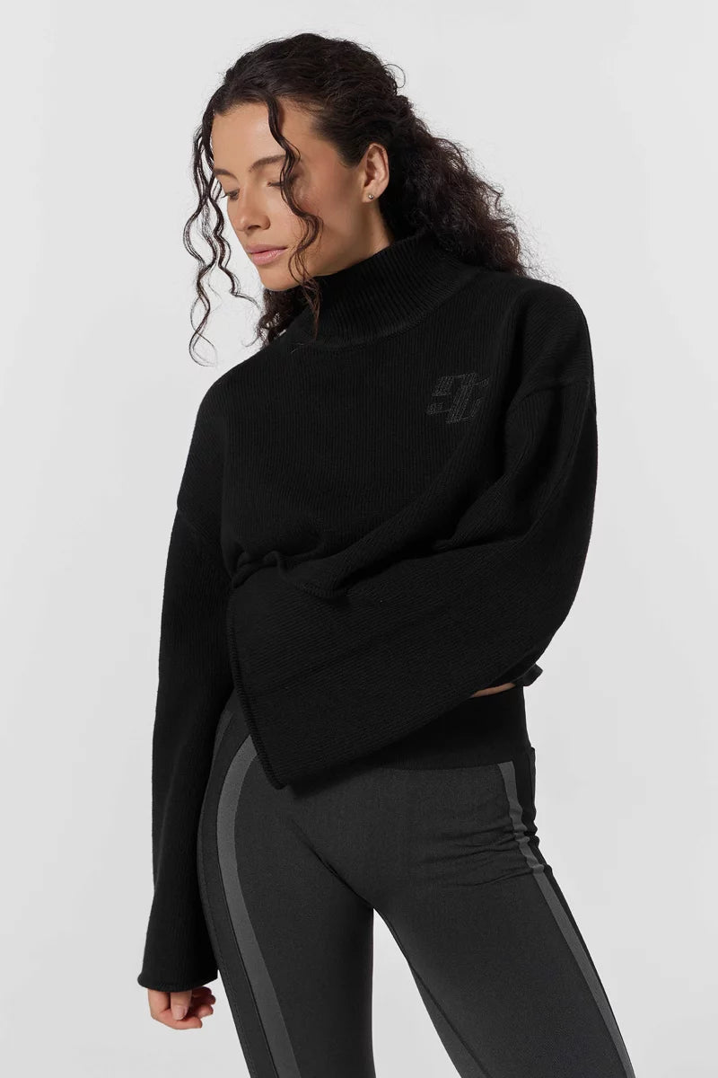 PULL CARLITA CROPPED COL CHEMINÉE